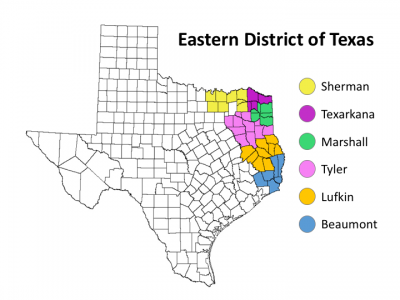 Eastern District Of Texas Map - Maping Resources